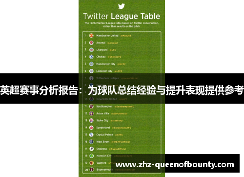 英超赛事分析报告：为球队总结经验与提升表现提供参考